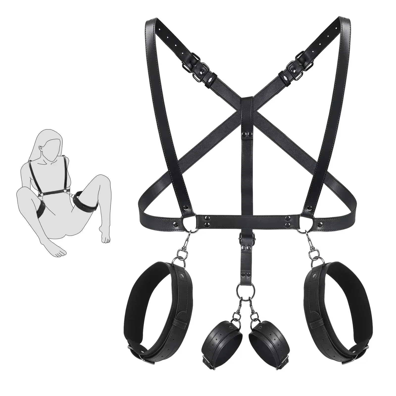 W6619未定价ชุดสายรัดหลังแบบSM สำหรับควบคุมท่าทาง วัสดุPU