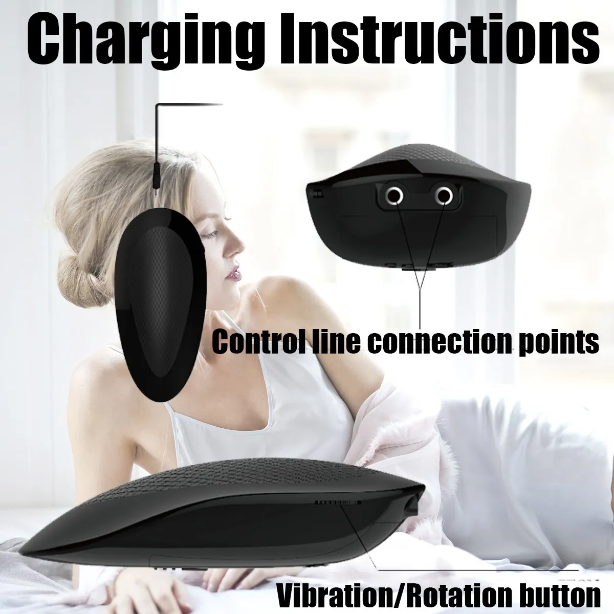 Lesbian Electric Wearable Remote Control Dual-Head Dildo