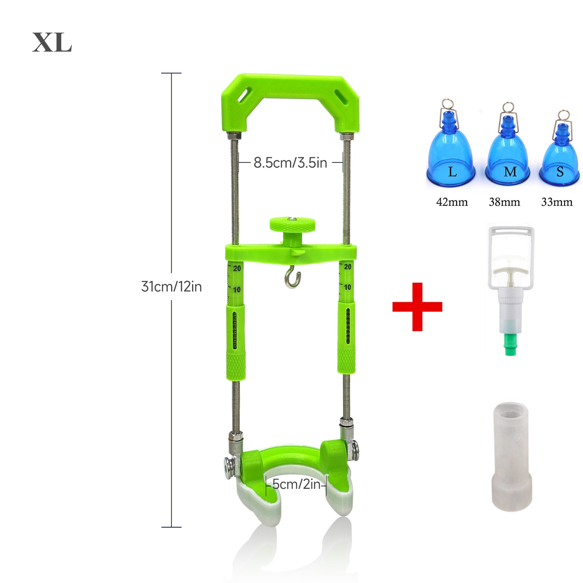 Hook-Type Traction And Stretching Penis Stretcher 2 Sizes