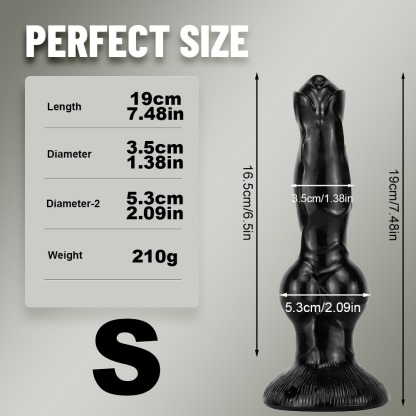 W4308未定价เลียนแบบอวัยวะสุนัข สีดำทั้งชิ้น แผ่นดูดแรงสูง วัสดุ PVC ทางการแพทย์ มี 3 รุ่นให้เลือก