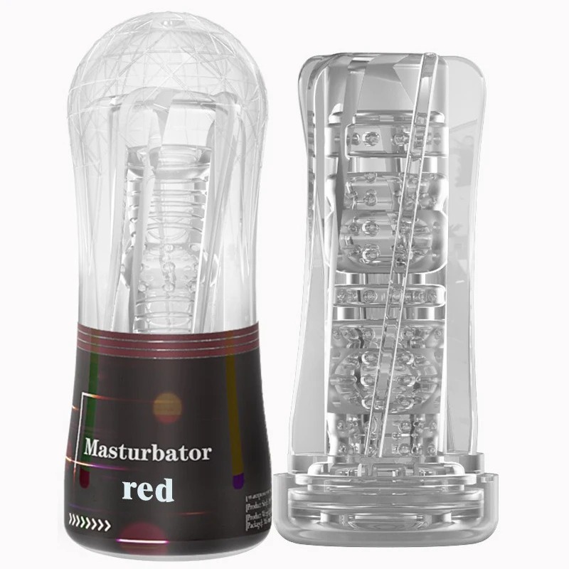 W5506未定价ถ้วยช่วยตัวเองใช้มือ มีให้เลือก 3 สี ลายเกลียว+เม็ดกรวด วัสดุ TPE