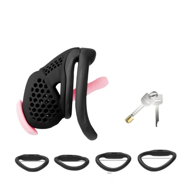 ล็อคท่อปัสสาวะ สรีรศาสตร์ ออกแบบรังผึ้ง ใช้น้ำลายไนลอนเกรดสูง เทคโนโลยีพิมพ์ 3 มิติ（ไม่รวมแท่งม้า）-sextoyfunny