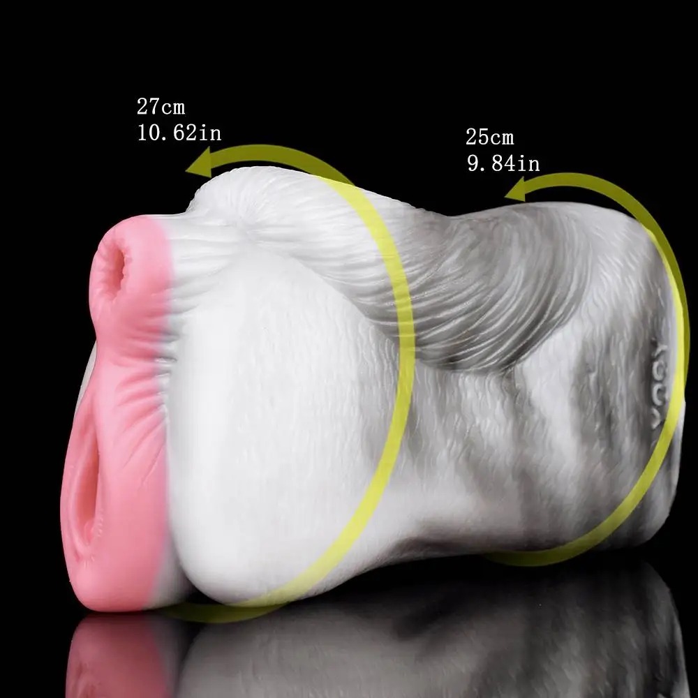 W5609未定价จิ๋มสัตว์เทียม ช่องทางคู่สมจริง ออกแบบตามอวัยวะเพศม้าตัวเมีย วัสดุซิลิโคนเหลว