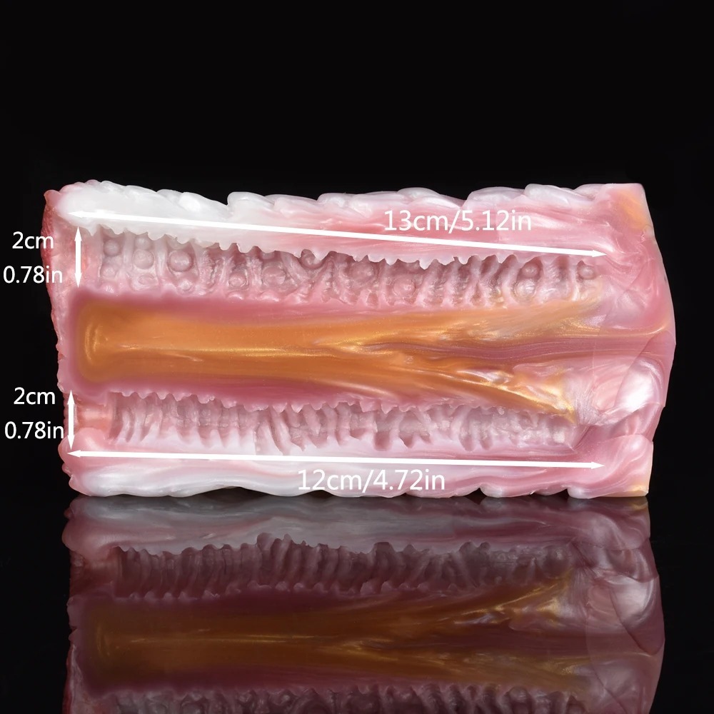 W5602未定价จิ๋มสัตว์เทียม ช่องทางคู่สมจริง แนวคิดเหนือจริง วัสดุซิลิโคนเหลว