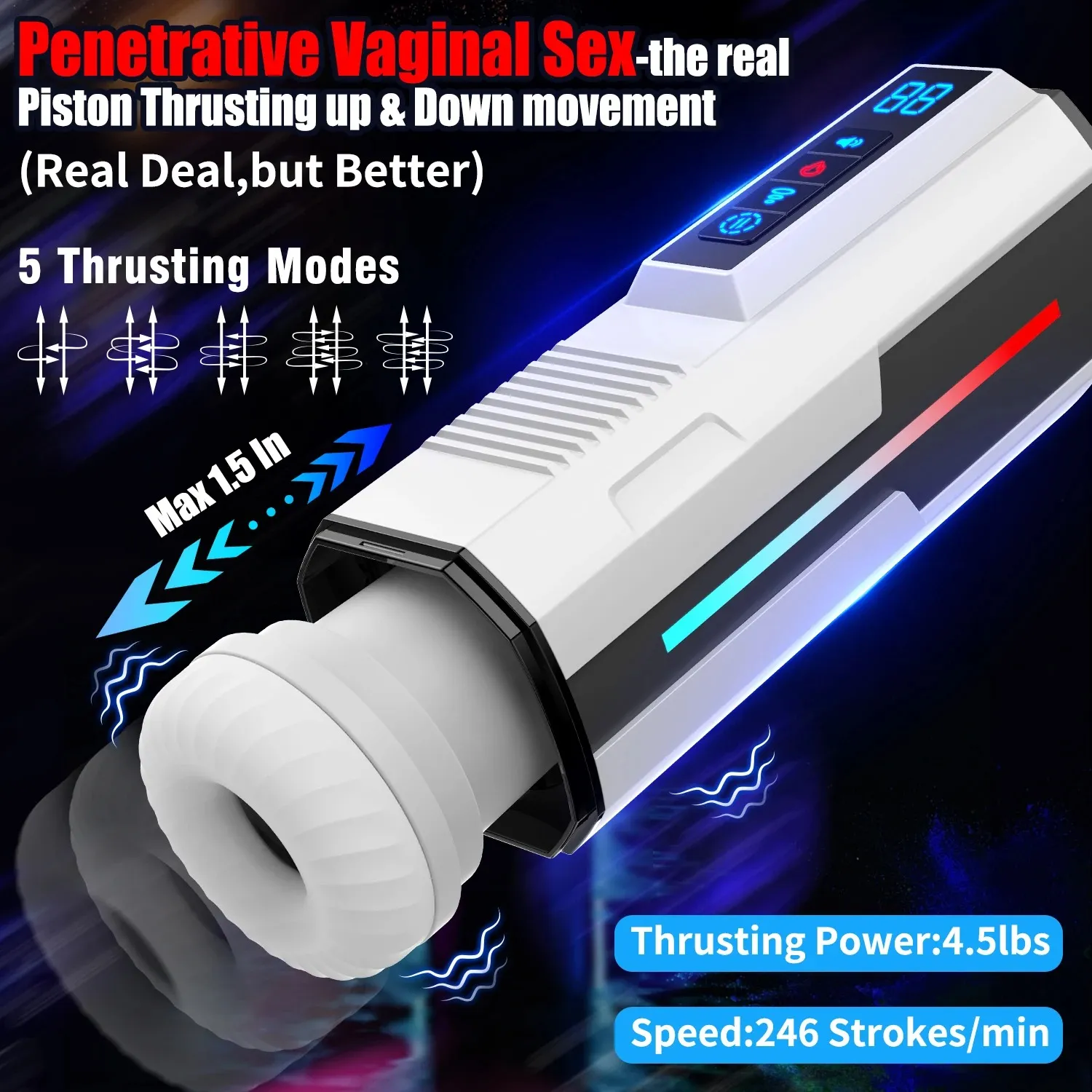 360° Surround Heating Male Masturbator Real-Life Recordings