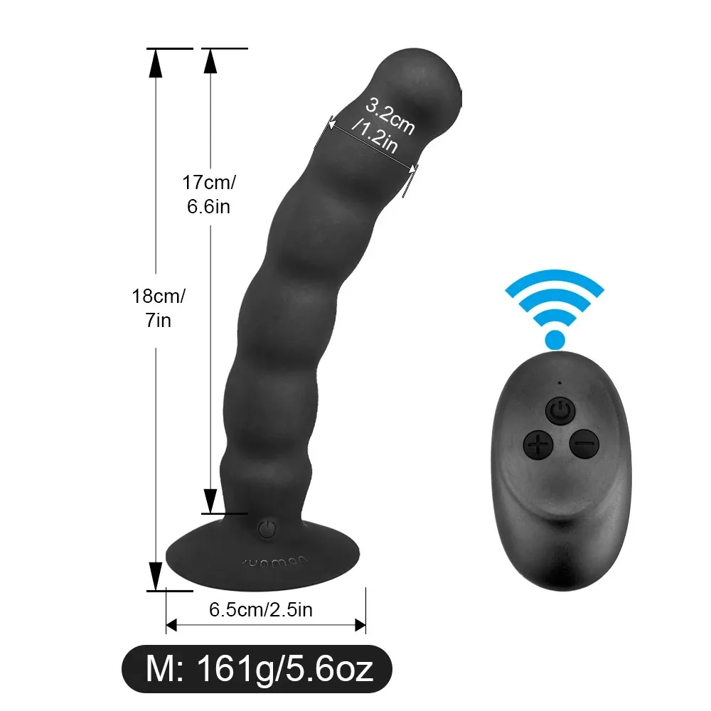 Multi-Layer Spiral Beads Prostate Massager & Anal Vibrator
