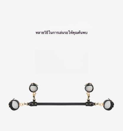 W6629未定价ชุดSMผูกมัดมือเท้าด้วยท่อเหล็ก วัสดุPU