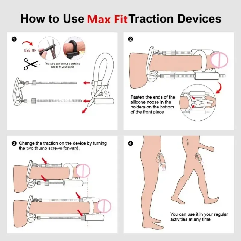 Adjustable Stretch Length Penis Stretcher 3 Styles Available