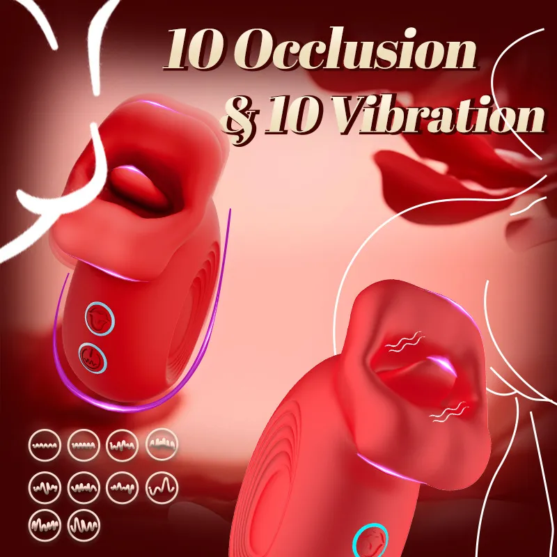 3-In-1 Lip And Tongue-Mimic Shaped Suction Clitoral Vibrator