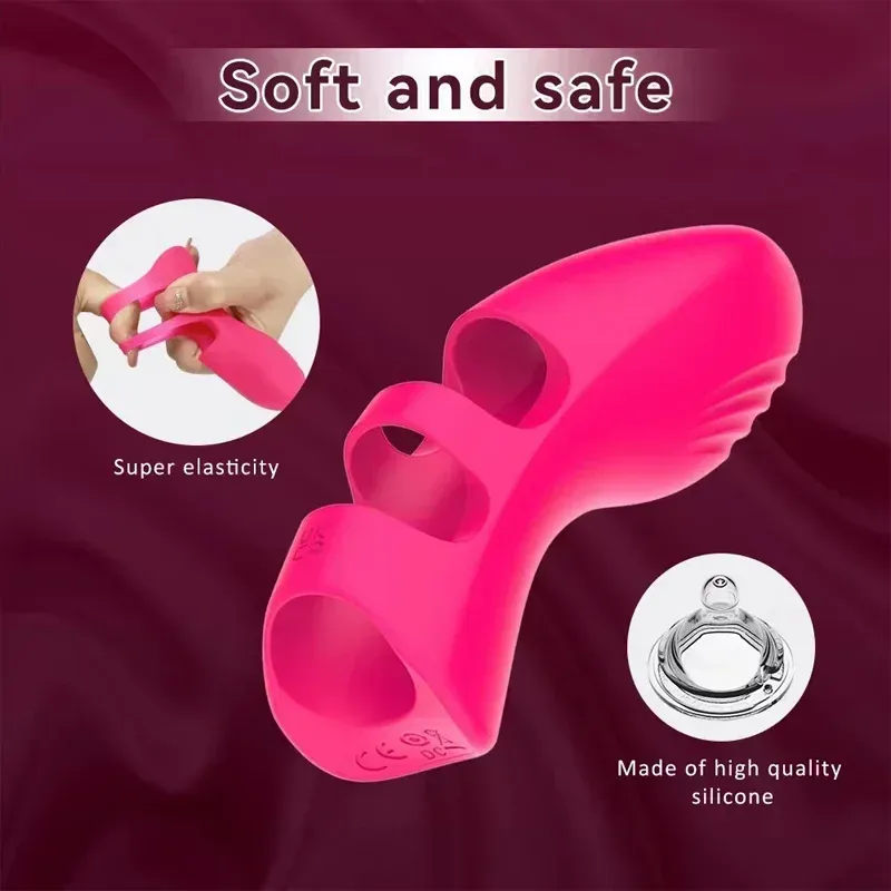10 Frequencies Finger-Wearable Vibrating Egg IPX6 Waterproof