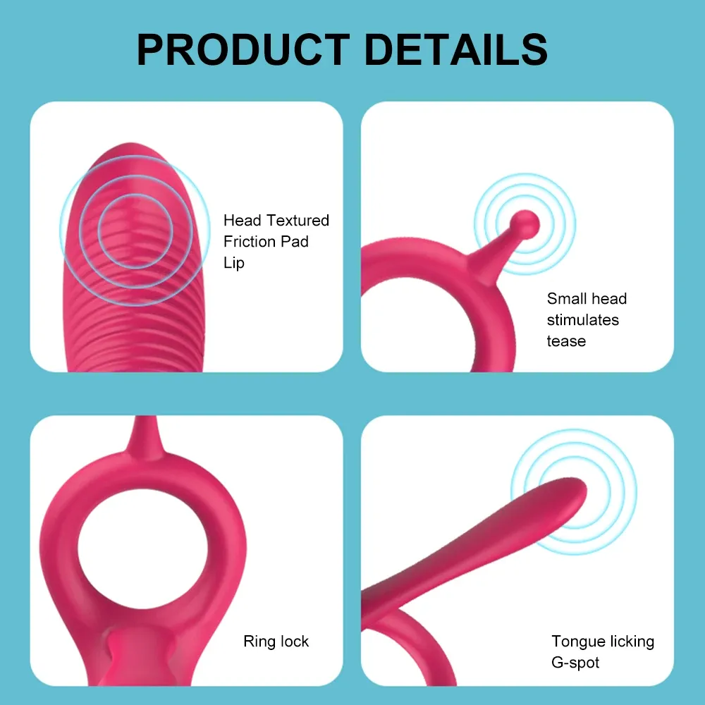 4In1 Multi-Functional Vibartor With Cock Ring For Couples