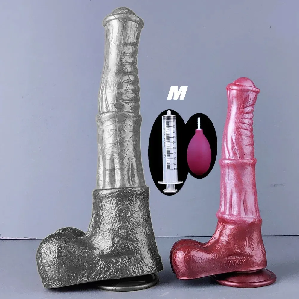 FAAK Liquid Silicone Flesh-Colored Fantasy Stallion Dildo