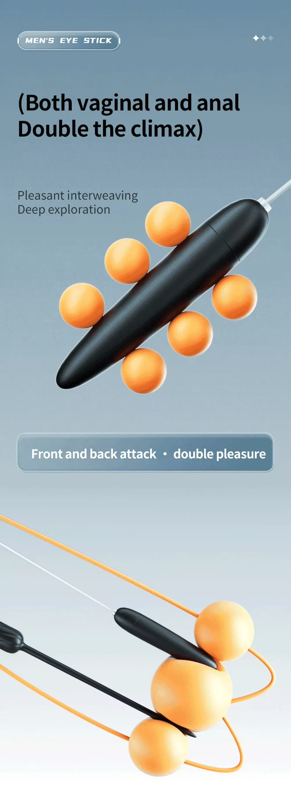 Wireless Remote Control 10 Frequencies Urethral Sound