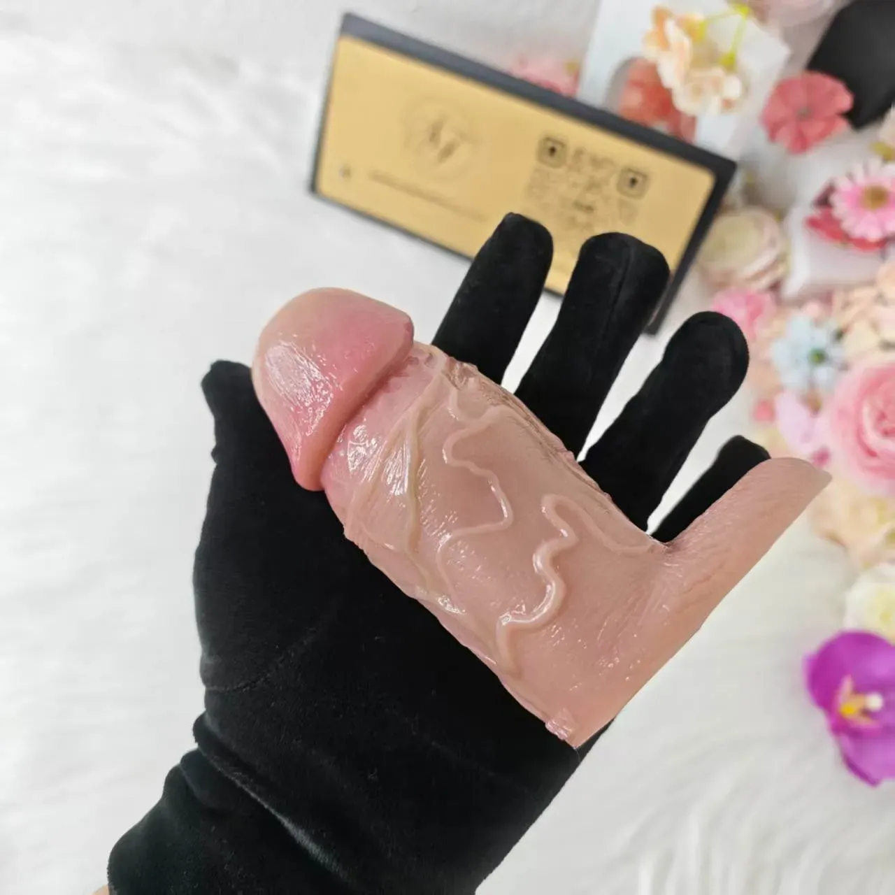SXXY S8110 Platinum Silicone Simulated Penis Sleeve
