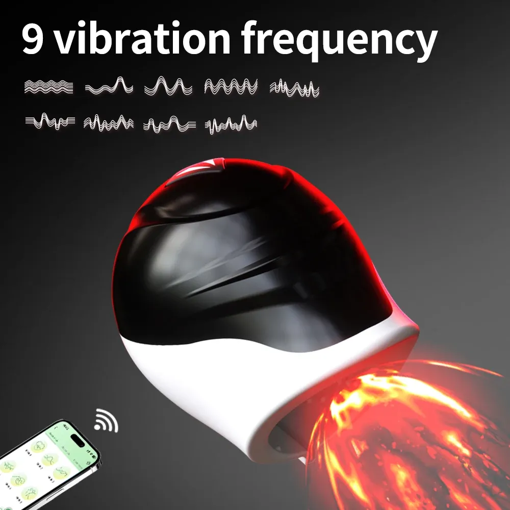 APP Control Male Masturbator & Glans Trainer 10 Frequency