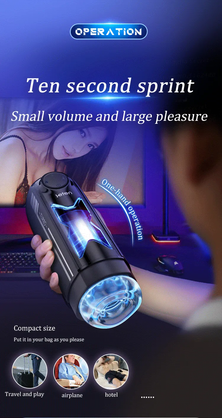 10 Frequency Heating Automatic Male Masturbator Smart Chip