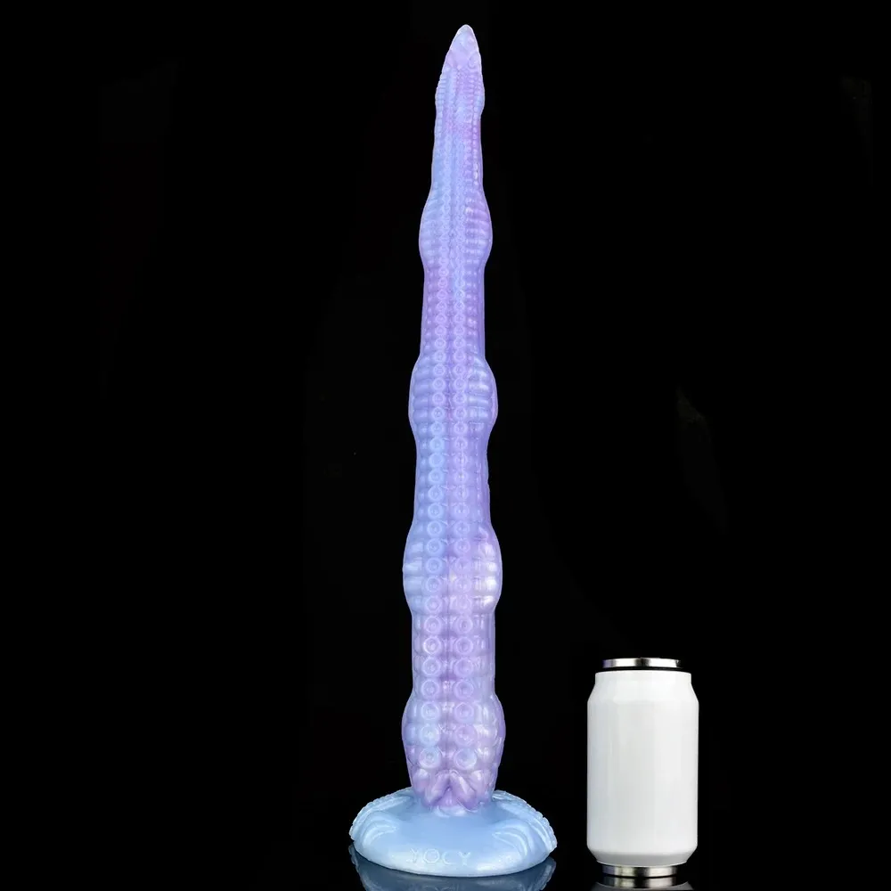 Liquid Silicone Light Blue Octopus Tentacle Fantasy Dildo