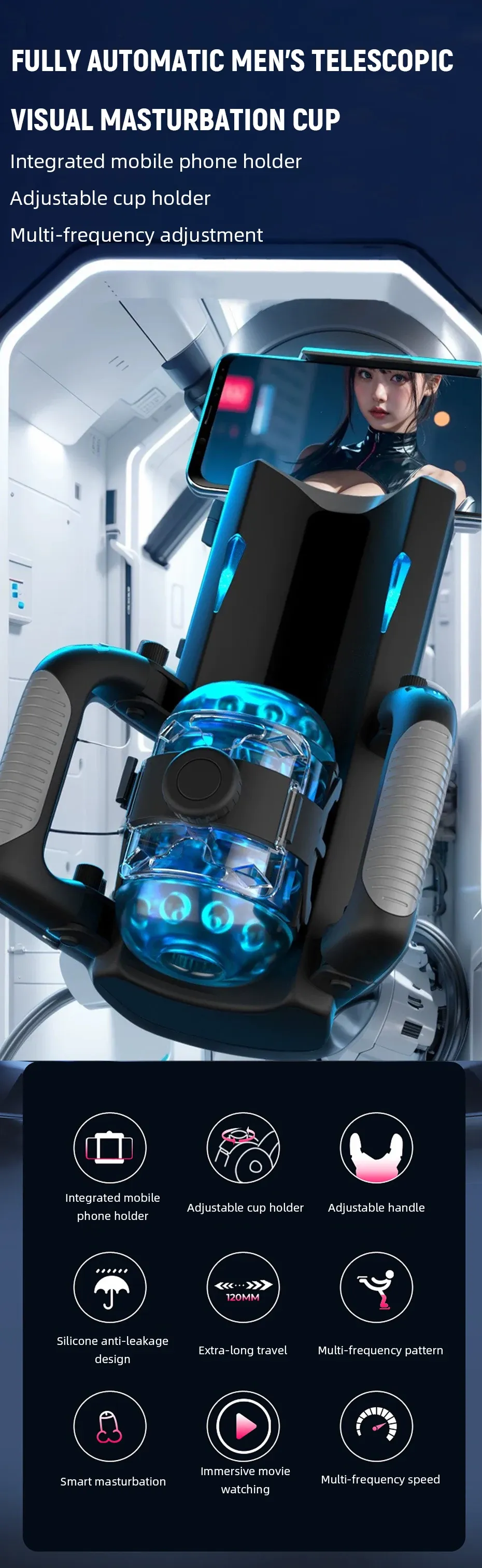 Game-Level Control Male Masturbator One-Button Burst Mode