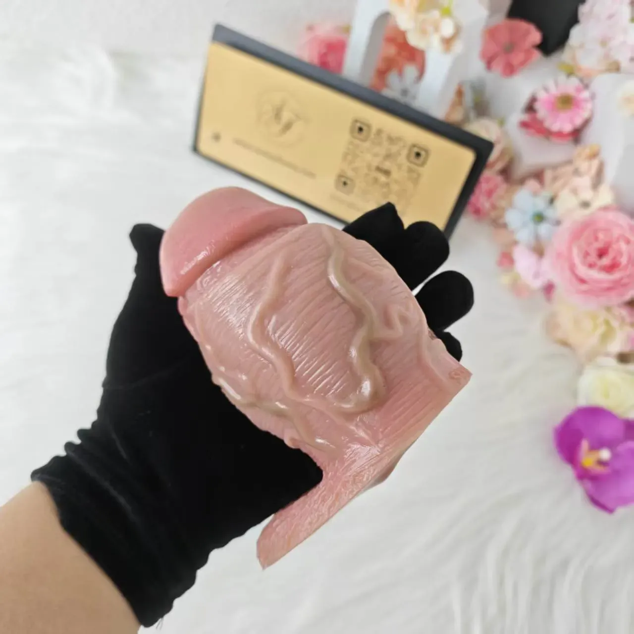 SXXY S8109 Platinum Silicone Simulated Penis Sleeve