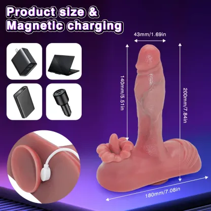 3 Telescoping 9 Vibrating Remote Control Three-Head Vibrator