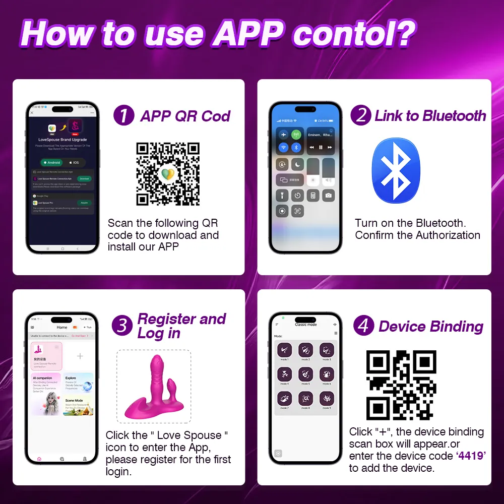 Telescoping&Vibrating Desk Pad APP G-Spot&Clitoral Vibrator