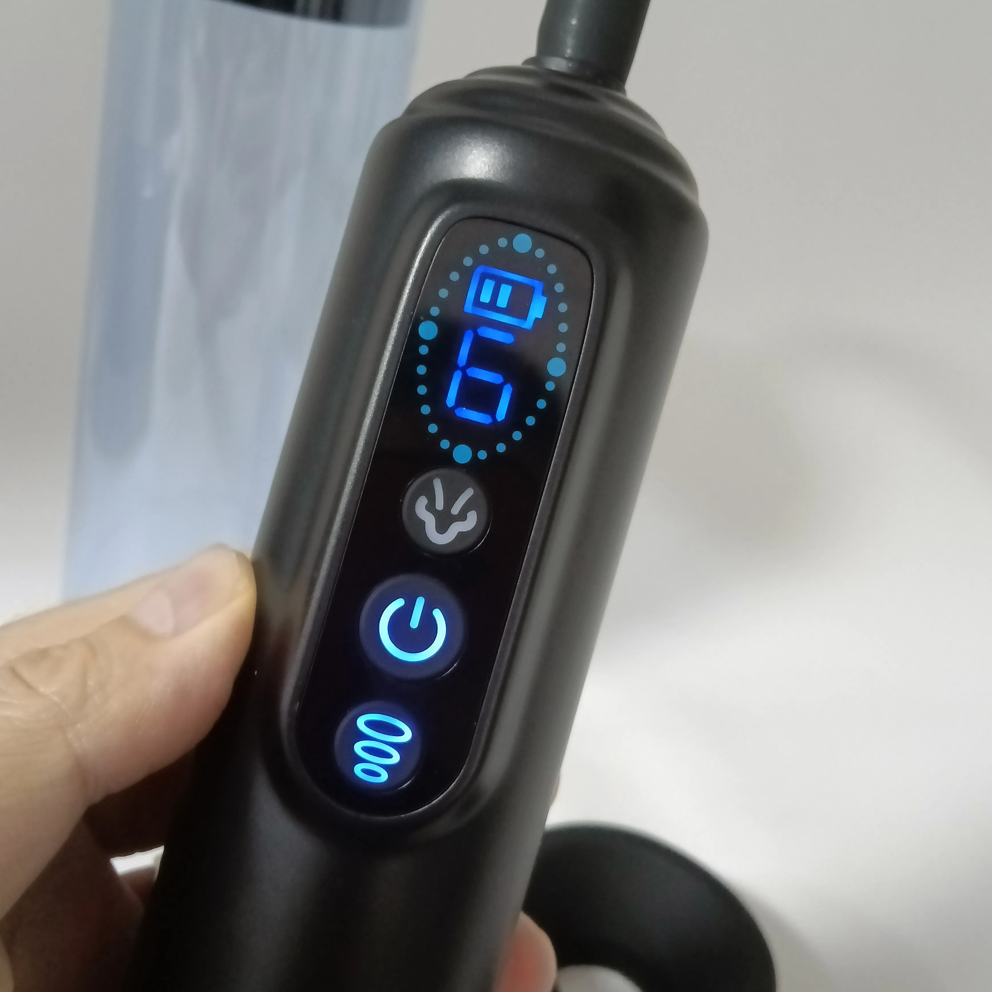 เครื่องปั้มควยอัตโนมัติสุญญากาศพร้อมจอ LCD 6 โหมดฝึก