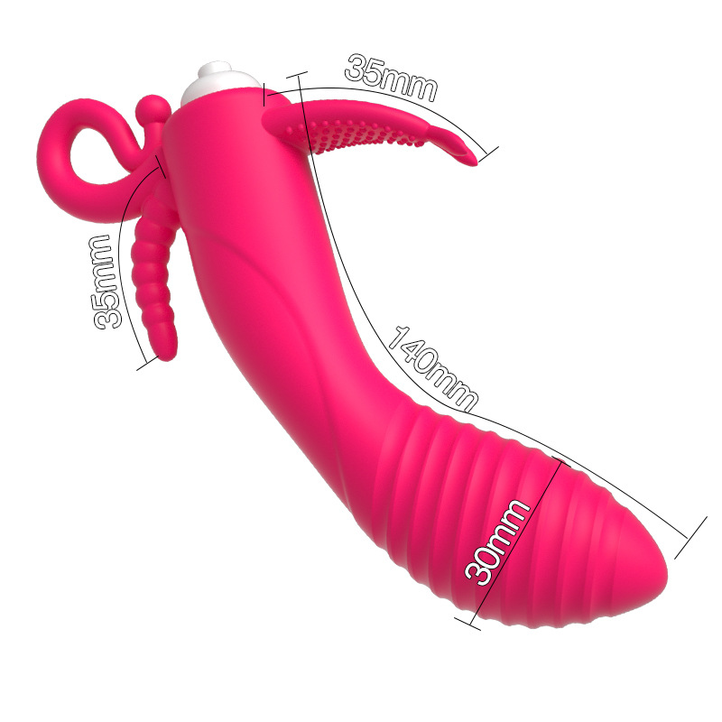 0459 เครื่องนวดหลายฟังก์ชัน จุดกระตุ้น 3 ตำแหน่ง รุ่นตัวถอดได้ วัสดุนุ่มผิว|GFYQ