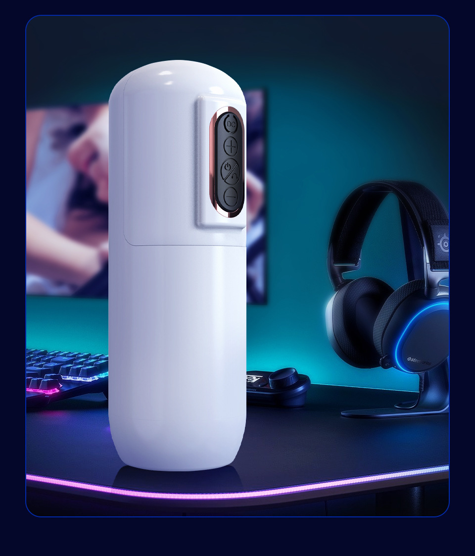 缺图未定价ถ้วยอัตโนมัติ 4 ระดับหดเหยียด ปรับความเร็วไร้ขั้นตอน ดีไซน์ช่องคลอดสมจริง|Mannuo