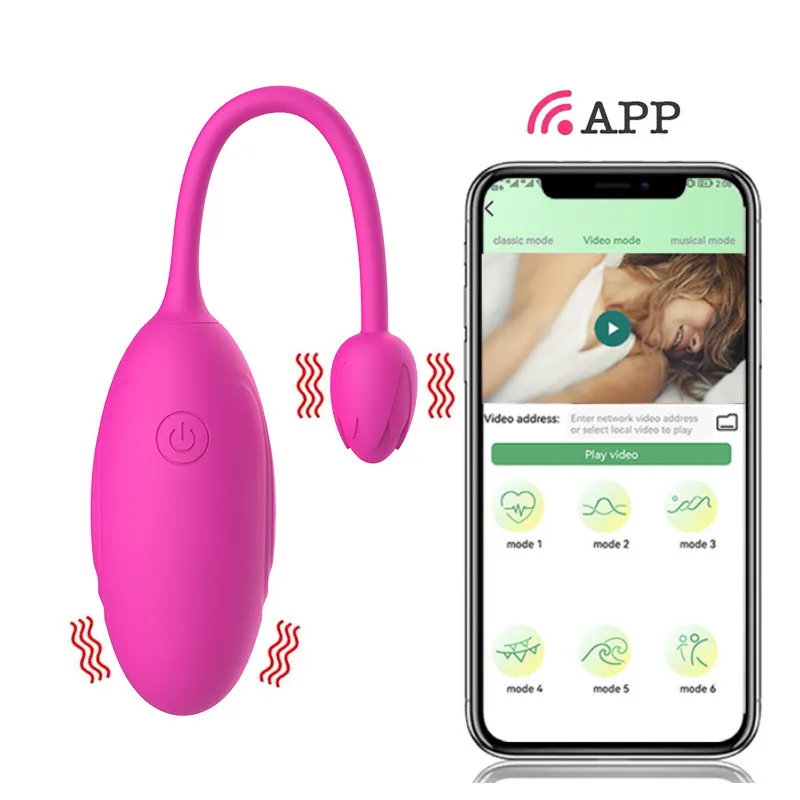 9-Frequency Petal-Shaped Tail Vibrating Egg 2 Colors