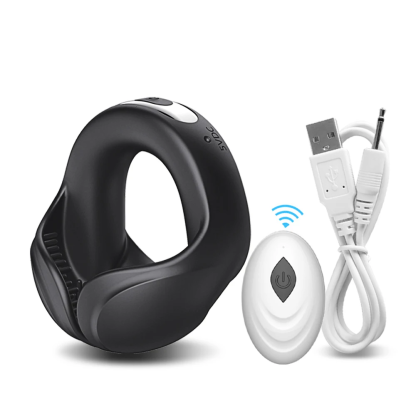 W6006未定价ห่วงล็อกสเปิร์ม มอเตอร์คู่ ระบบสั่นสะเทือน 10 ความถี่ หลายวิธีสวมใส่ ควบคุมด้วยรีโมท