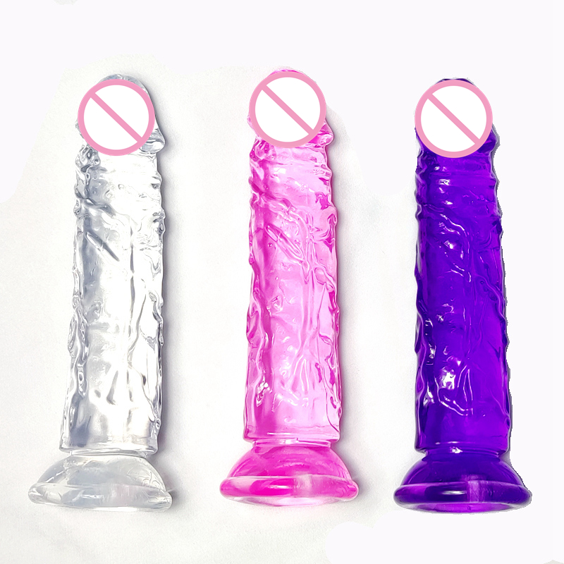 W4111未定价ควยปลอม โปร่งใส ผิวหนังเทียม ออกแบบไร้ถุงอัณฑะ วัสดุ TPE