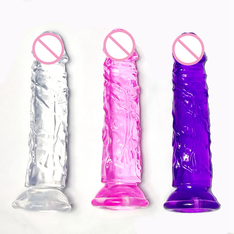 W4111未定价ควยปลอม โปร่งใส ผิวหนังเทียม ออกแบบไร้ถุงอัณฑะ วัสดุ TPE