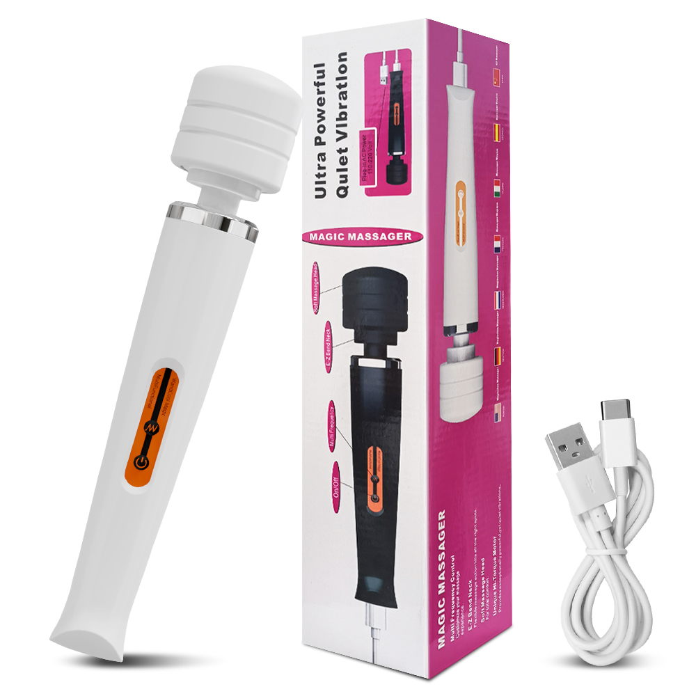 10 Frequencies Type-C Charging Large-Area AV Wand Vibrator