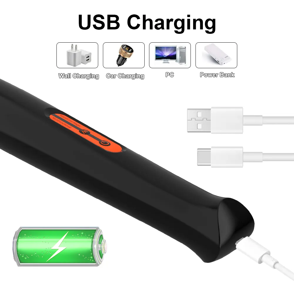 10 Frequencies Type-C Charging Large-Area AV Wand Vibrator
