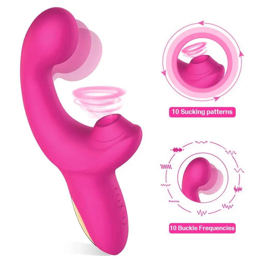 Dual Motor 10-Frequency Pulse Suction Vibrator