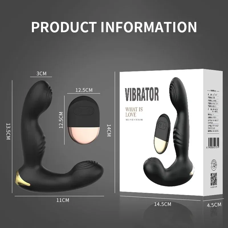 ของเล่นประตูหลัง เครื่องนวดต่อมลูกหมาก กดปุ่มเดียวระเบิด ฟังก์ชันรีโมท
