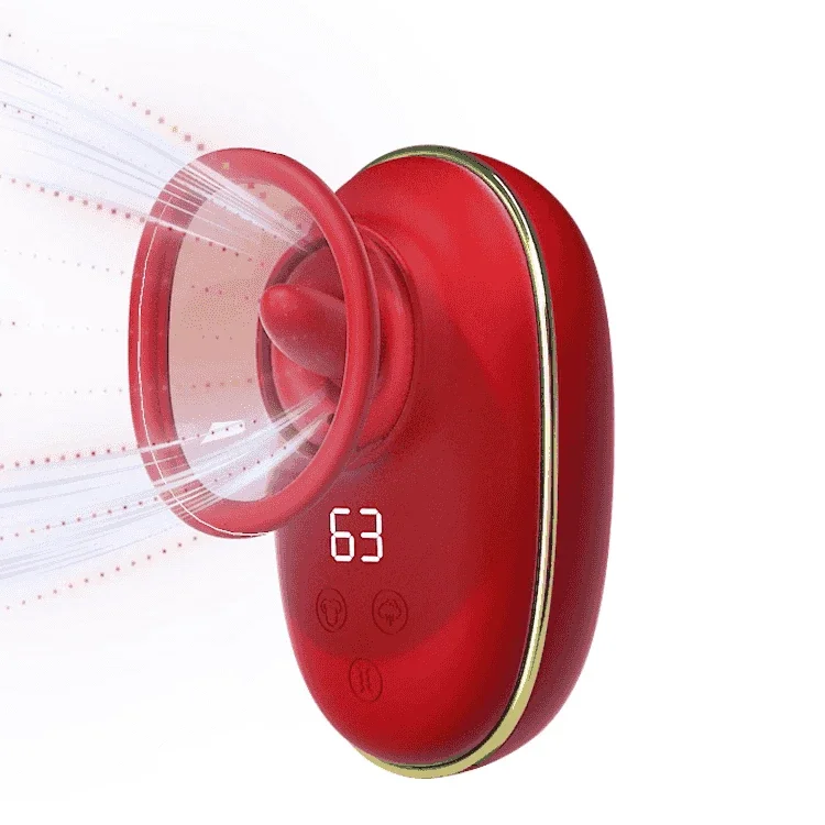 ลิ้นของเล่น 1 เครื่อง 3 ฟังก์ชัน 9 ระดับการสั่น + 9 ระดับเลียนแบบลิ้นเลีย + 3 ระดับดูด ปุ่มควบคุมแยก|JIUUY-sextoyfunny