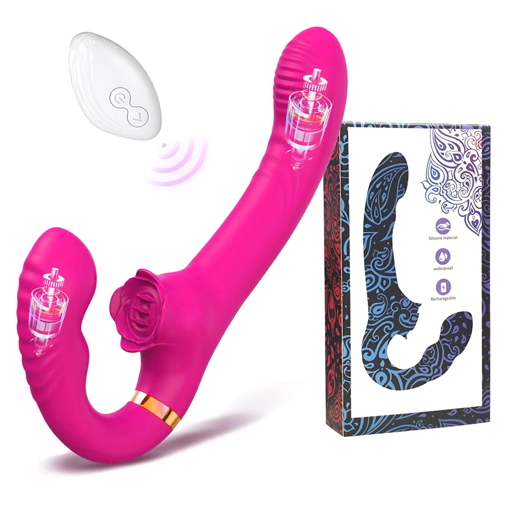 เครื่องนวดหลายฟังก์ชัน 1 เครื่อง 2 ฟังก์ชัน มอเตอร์คู่พลัง 10 ระดับการสั่น ระบบรีโมทคอนโทรล เสียงเบาเป็นพิเศษ-sextoyfunny