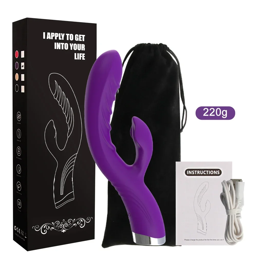 เครื่องนวดหลายฟังก์ชัน เครื่องเดียวใช้ได้สองแบบ มอเตอร์คู่ 10 ระดับความถี่คู่ เสียงเงียบสุดๆ|HAOYE-sextoyfunny