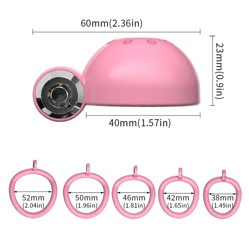 W0545 ล็อคท่อปัสสาวะ มุมกว้างสวมใส่ล่องหนรูระบายหลายช่องล็อคแบบพิเศษ