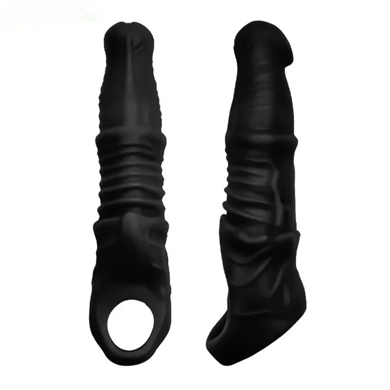 ปลอกเพิ่มขนาด ออกแบบตามหลักสรีรศาสตร์ ผิวด้านนอกแบบเกลียว ผิวด้านในแบบจุดนูน ฟังก์ชั่นล็อคการหลั่ง วัสดุ TPE|MTM-sextoyfunny