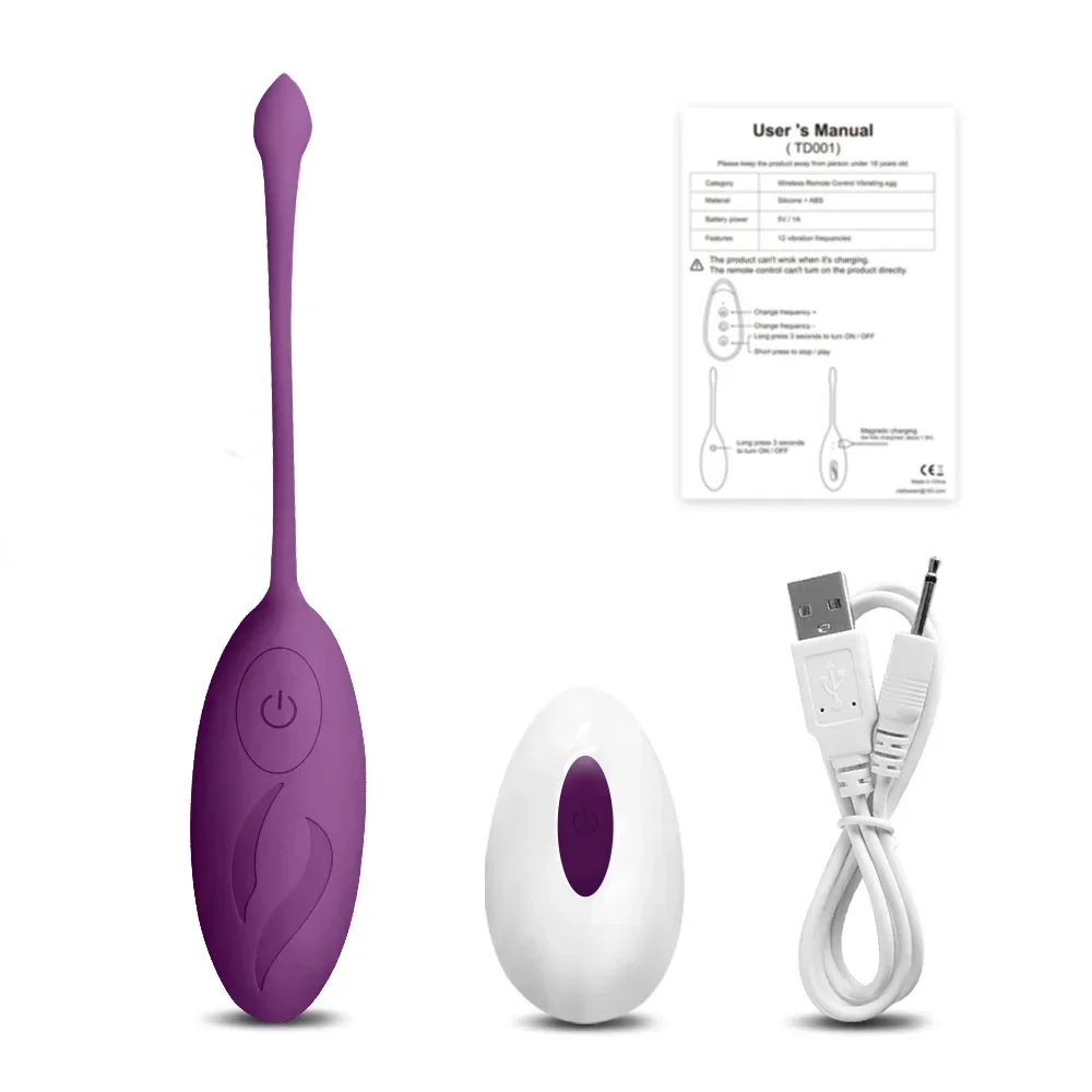 10 Frequencies Remote Control Egg Vibrator 3 Colors