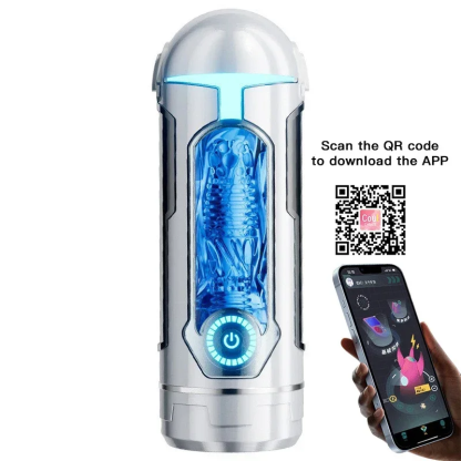 ถ้วยอัตโนมัติ 10 ระดับความสั่น พร้อมหัวดูดแบบติดตั้งเพิ่มได้ ระบบทำความร้อนอัจฉริยะ ควบคุมผ่านแอปพลิเคชัน มีหน้าต่างสังเกตการณ์-sextoyfunny