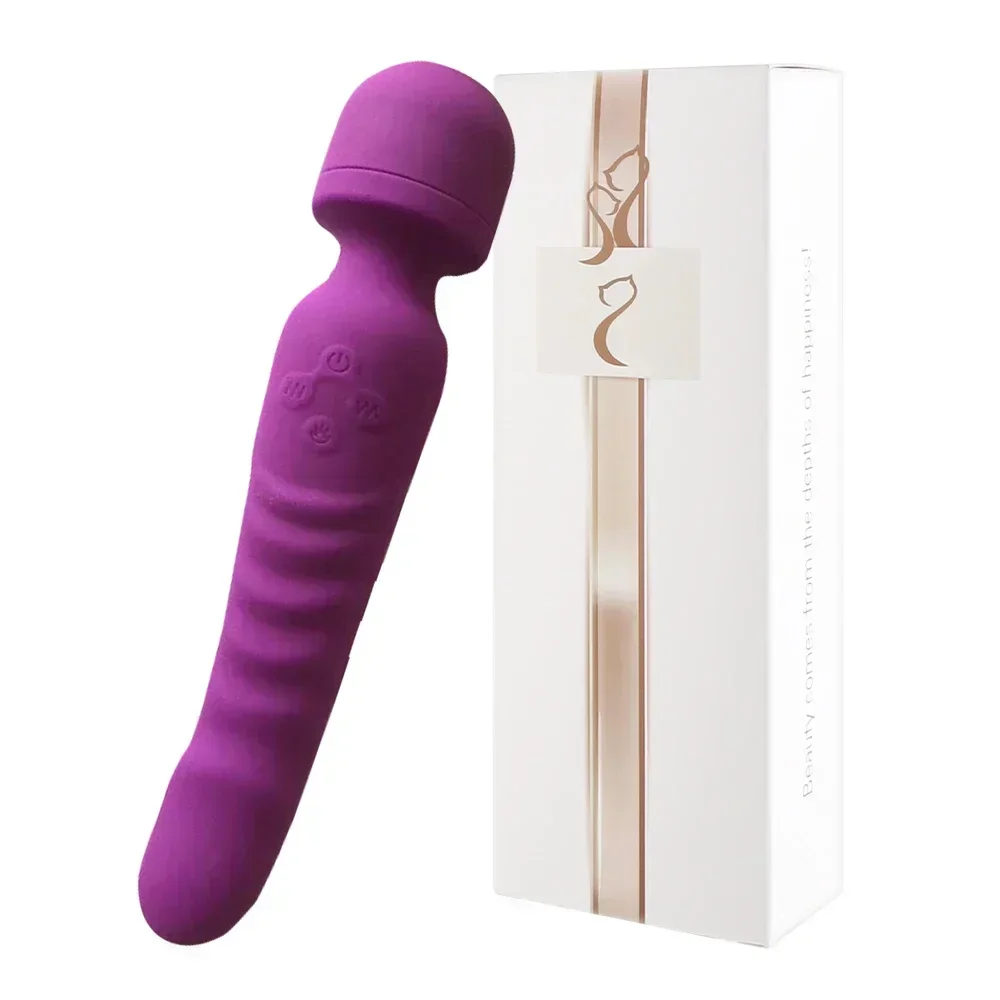 Dual-Head Independent Zonal Control Heating AV Wand Vibrator