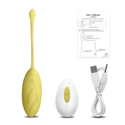 018902 ไข่สั่น 10 ระดับความสั่น มอเตอร์แรงสูง 7200 rpm ควบคุมไร้สาย วัสดุสัมผัสเนียนนุ่ม|LEYA