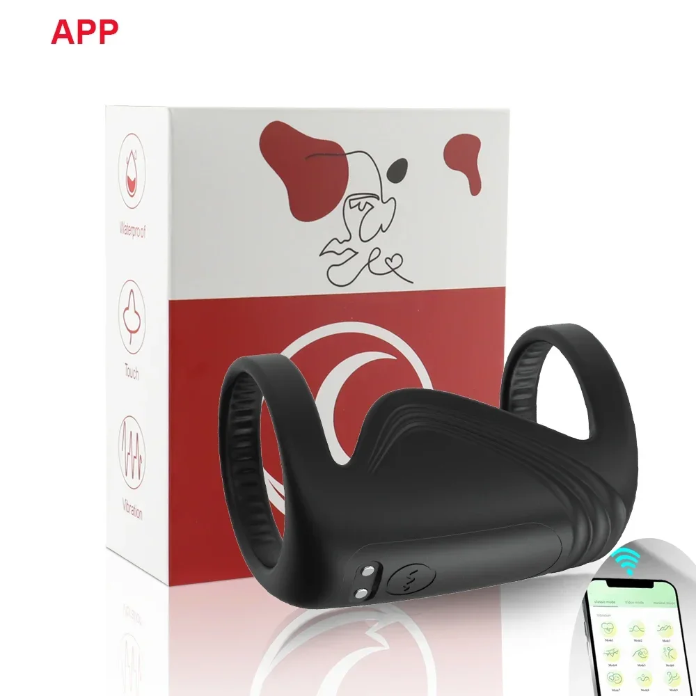 0314 ห่วงล็อกสเปิร์ม 9 ระดับความสั่น ดีไซน์วงแหวนคู่ ควบคุมอินฟราเรด วัสดุ TPE ยืดหยุ่นสูง|PRH