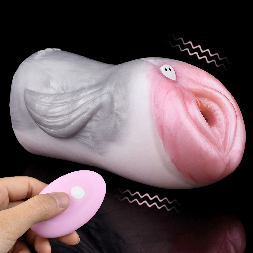 W5610未定价จิ๋มสัตว์เทียม ช่องทางคู่สมจริง ออกแบบจำลองอวัยวะเพศโลมา วัสดุซิลิโคนเหลว