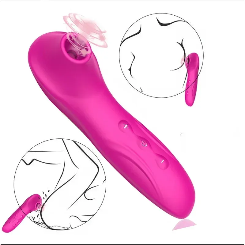 Rechargeable Negative Pressure Vibrator & Breast Toy