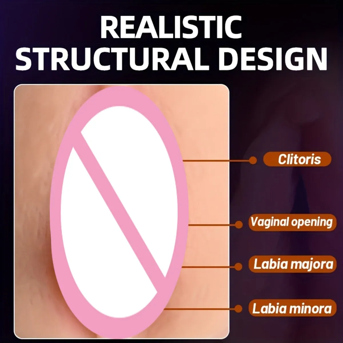 Vagina Cup Highly Realistic Clitoris Labia Majora Details