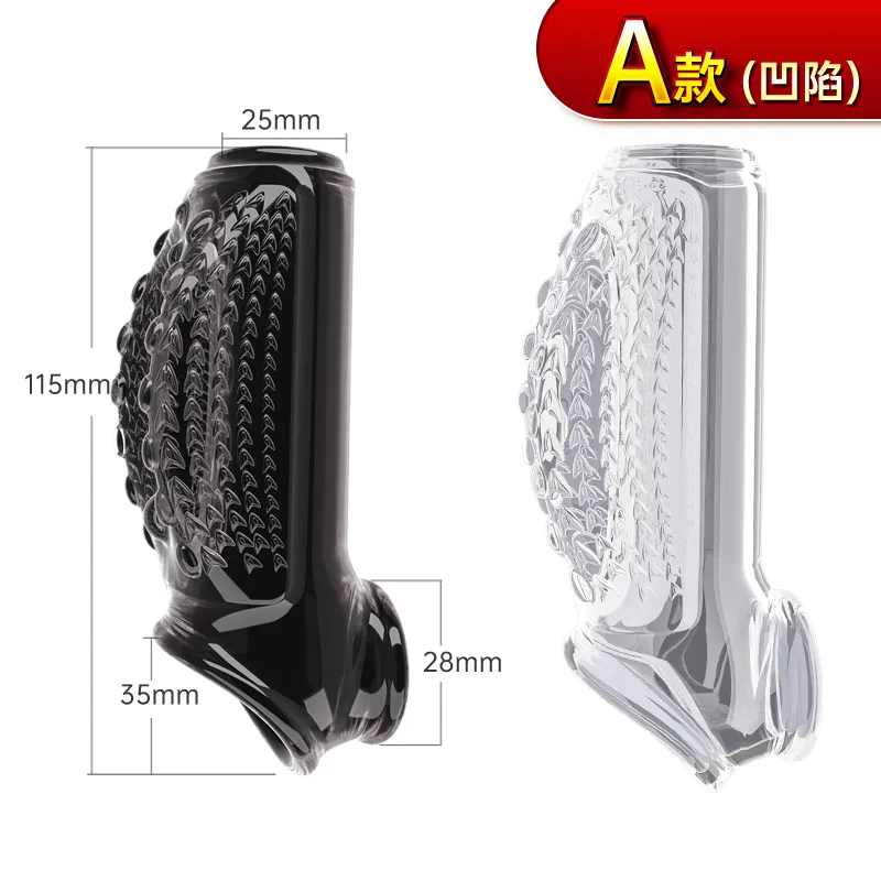 Transparent Through-Type Penis Sleeve 2 Styles Available